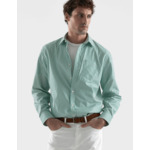 Chemise Classique rayée verte