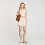 Short en denim élastiqué