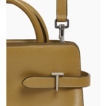 Sac à main moyen modèle Emie en cuir lisse et nubuck