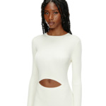 Robe en laine mélangée avec cut-out