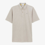 Polo manches courtes maille piqué COCOTTE édition limitée beige chiné