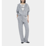 Sweatshirt À Capuche En Laine Et Cachemire Gris Femme