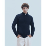 Pull Gilet à Cotes Zippé