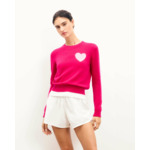 Pull Col Rond Cœur Broderie Future