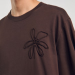 T-shirt oversize fleur