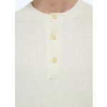 Pull col tunisien en coton et cachemire