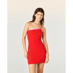 Robe Courte Asymétrique Bicolore