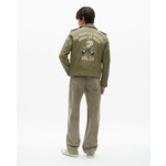 Blouson Biker Avec Badge