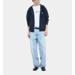 Sweatshirt À Capuche Blason Bleu Homme