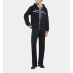 Sweatshirt À Capuche Et Sérigraphie Noir Homme