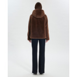 Manteau Mae Taupe en Polyester