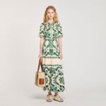 Robe longue à imprimé fleuri