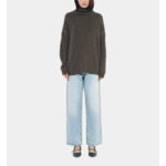 Pull En Cachemire Kaki Femme