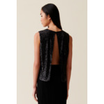 Top à sequins noir