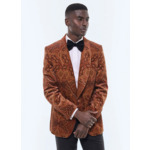 Veste de smoking ajustée en velours