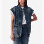 Veste En Jean Sans Manche Odilae