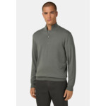 Pull Demi Zip En Laine Mérinos