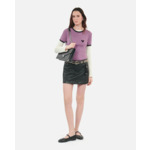 T-Shirt Violet Kooples Heart Femme