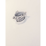 Ceinture en cuir métalisé