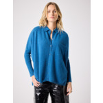 Pull poncho chemise Andrea CELESTE