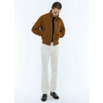 Blouson style Teddy en daim