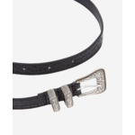 Ceinture Western En Cuir Embossé Croco
