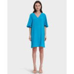 Robe Rubilinda Bleu en Polyester