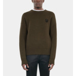 Pull En Laine Kaki Homme