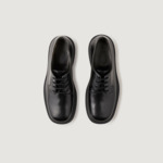 Derbies en cuir glacé