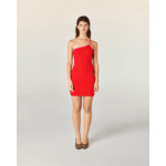 Robe Courte Asymétrique Bicolore