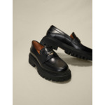 Mocassins en cuir à plateforme