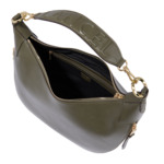 Origami De Lancel - Sac Hobo Zippé M - Kaki Fonce