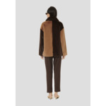 Manteau Magritte-Chocolat en Polyester