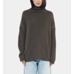 Pull En Cachemire Kaki Femme