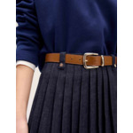 Ceinture en cuir et boucle carrée