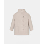 Manteau Miritino (Miranda Col Montant) Naturel en Laine