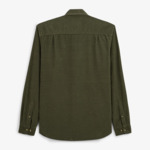 Chemise en velours vert militaire