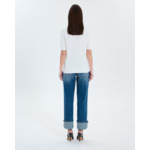 Pull manches courtes écru