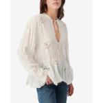 Top Brodé Avec Liens Lalia