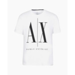 T-shirt blanc à impression noire