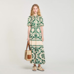 Robe longue à imprimé fleuri