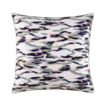 Kenzo - Taie d'oreiller en satin gris, K Ikat