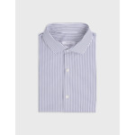 Chemise ajustée rayée marine