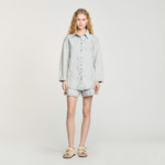 Chemise en jean strassée