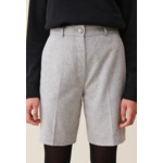 Bermuda droit gris clair