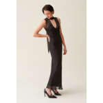 Robe longue transparente à pois