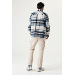 Men Overshirts Blue