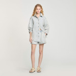 Chemise en jean strassée