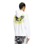 Sweat-shirt à capuche avec logo imprimé effet eau