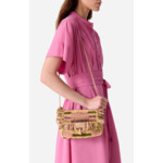 Moyen Sac Moon En Raphia En Soie